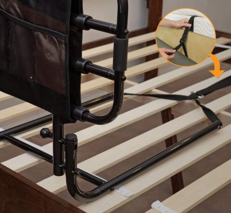 Bedleuning - lengte aanpasbaar en neerklapbaar