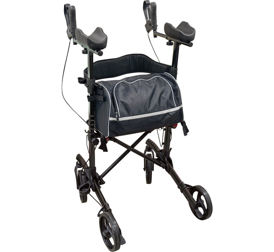 Vierwielige rollator met onderarmschaal