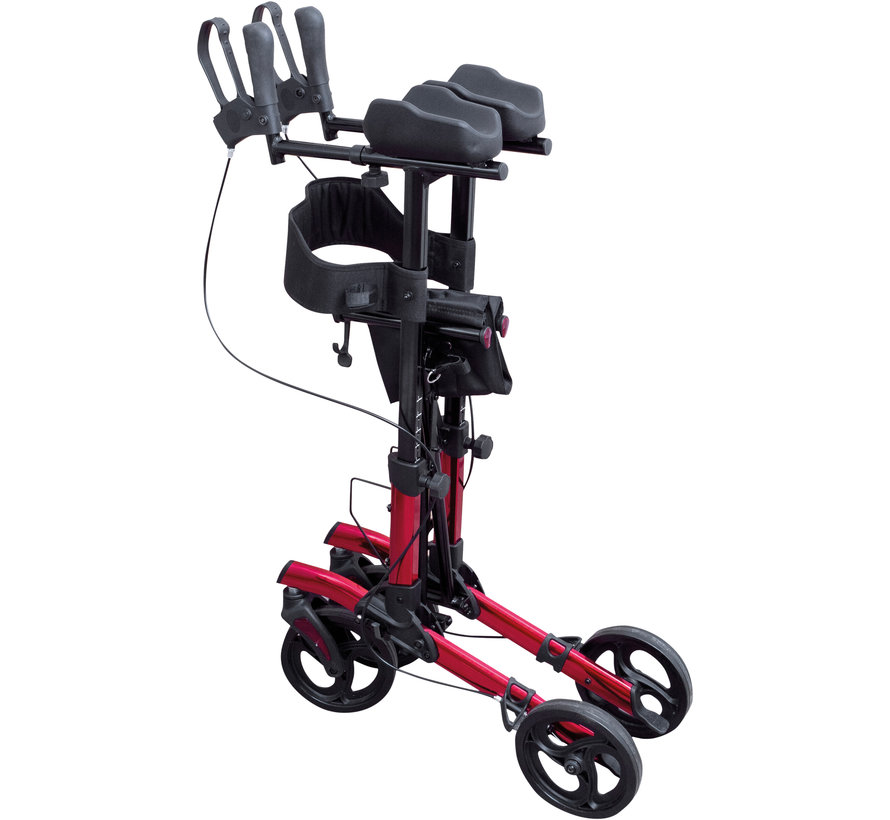 Vierwielige rollator met onderarmschaal