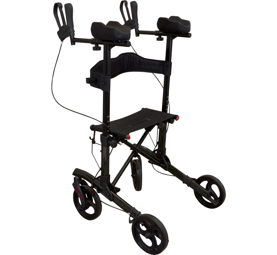 Vierwielige rollator met onderarmschaal