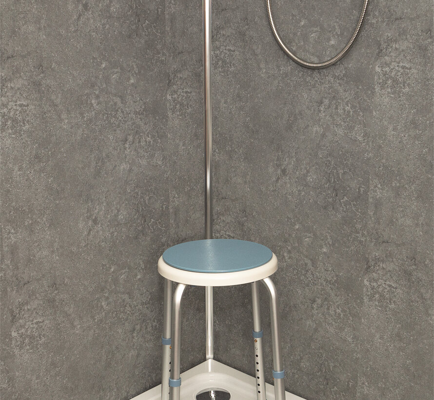 Douchekrukje met draaibare zitting