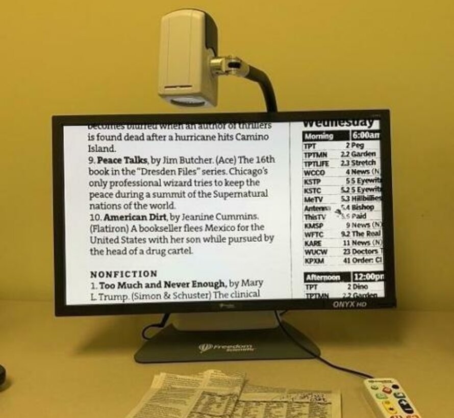 Draagbare beeldschermloep met 3 kijkopties