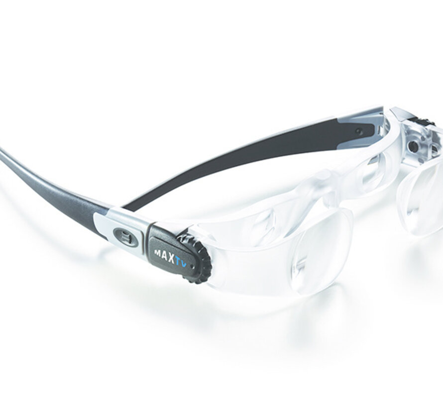 Bril met vergrootglas 2.1x. - Vergrotende bril voor TV.