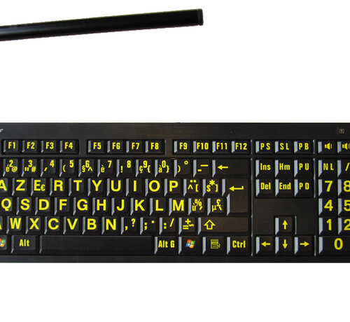 Toetsenbord met hoog contrast toetsen