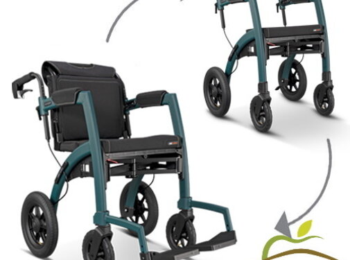 Rollz Motion Performance Comfort rollator en rolstoel in één  - luchtbanden