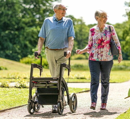 Rollz Rhythm Rollator uitgerust met een revolutionair systeem voor Parkinson patiënten