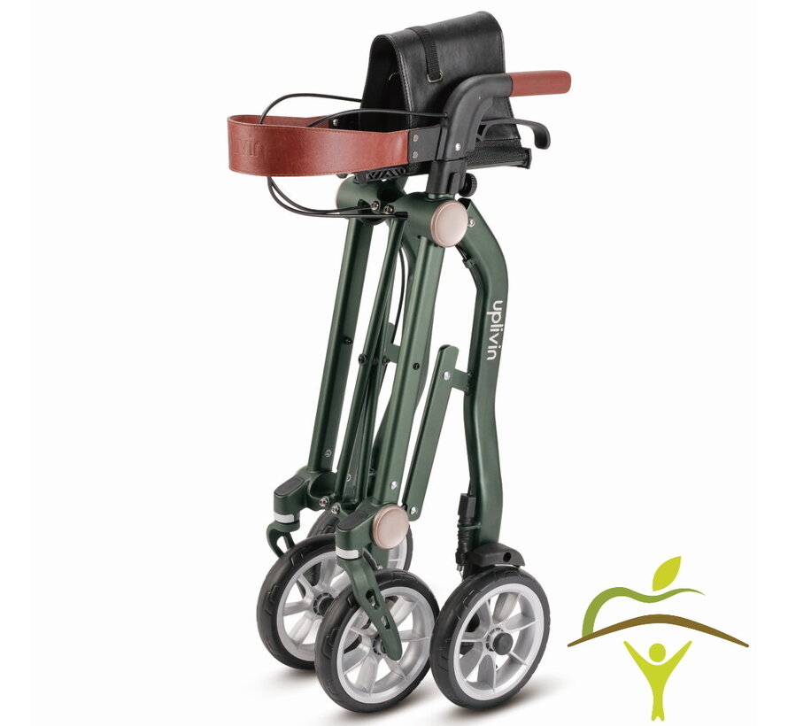 Compacte dubbel plooibare rollator