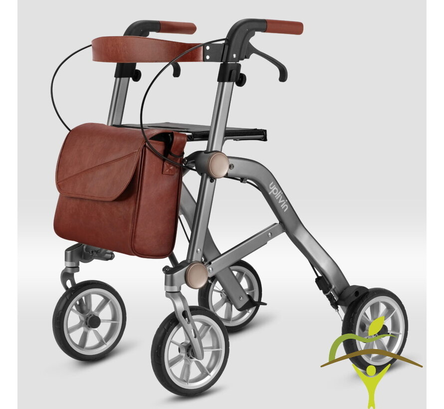 Compacte dubbel plooibare rollator