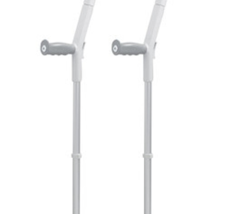 Safe-In-Soft krukken met "gesloten" armsteun en ergonomische zachte handgreep