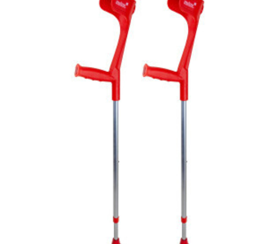 Safe-In-Soft krukken met "gesloten" armsteun en ergonomische zachte handgreep