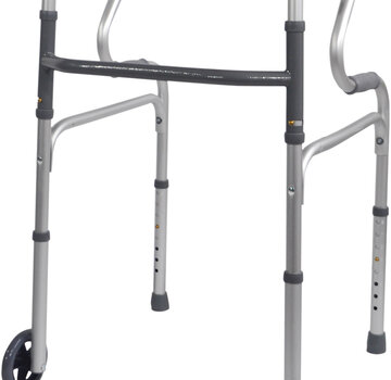 Opvouwbare looprek met 2 wielen