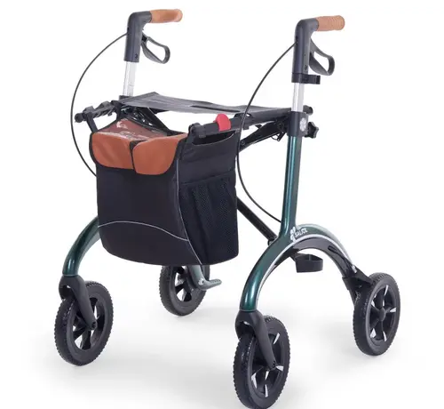 Opvouwbare rollator voor buiten carbon Saljol