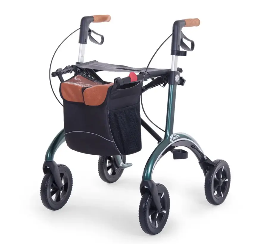 Opvouwbare rollator voor buiten carbon Saljol