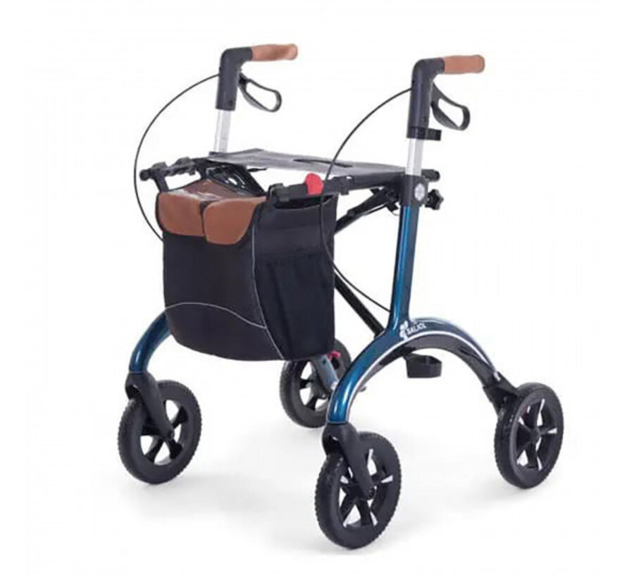 Opvouwbare rollator voor buiten carbon Saljol