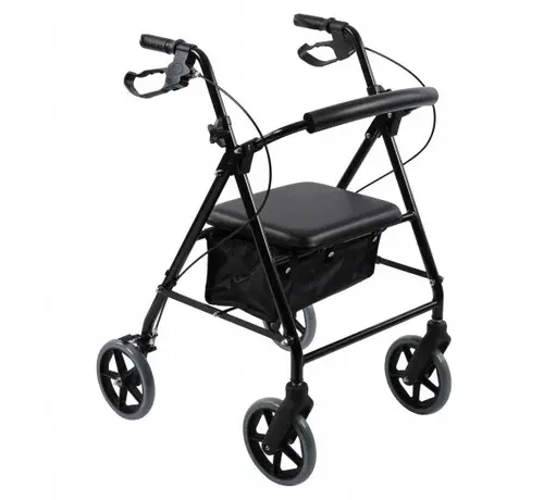 Vierwielige rollator Quattro Classic zwart