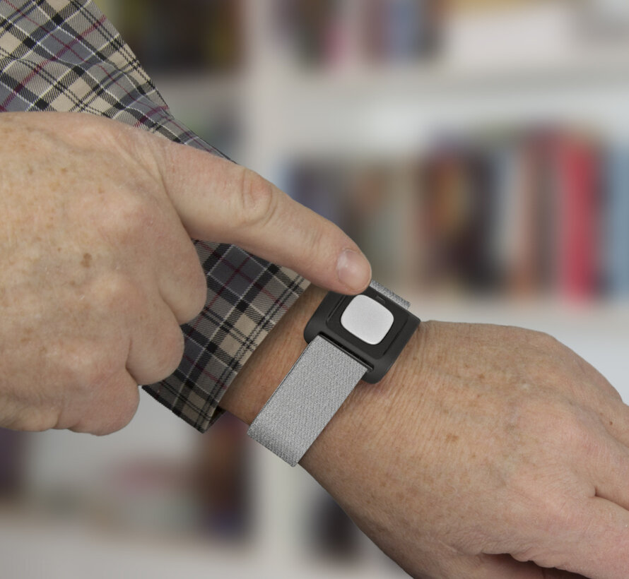 Polsband/ Halskoord met alarmknop