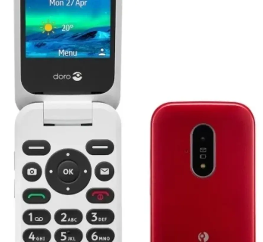 Klaptelefoon met sprekende knoppen en 4G