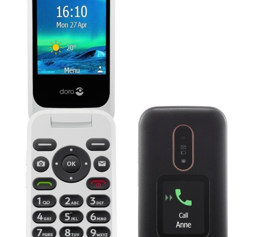 Klaptelefoon met sprekende knoppen en 4G