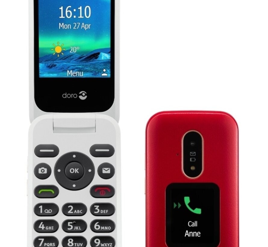 Klaptelefoon met sprekende knoppen en 4G