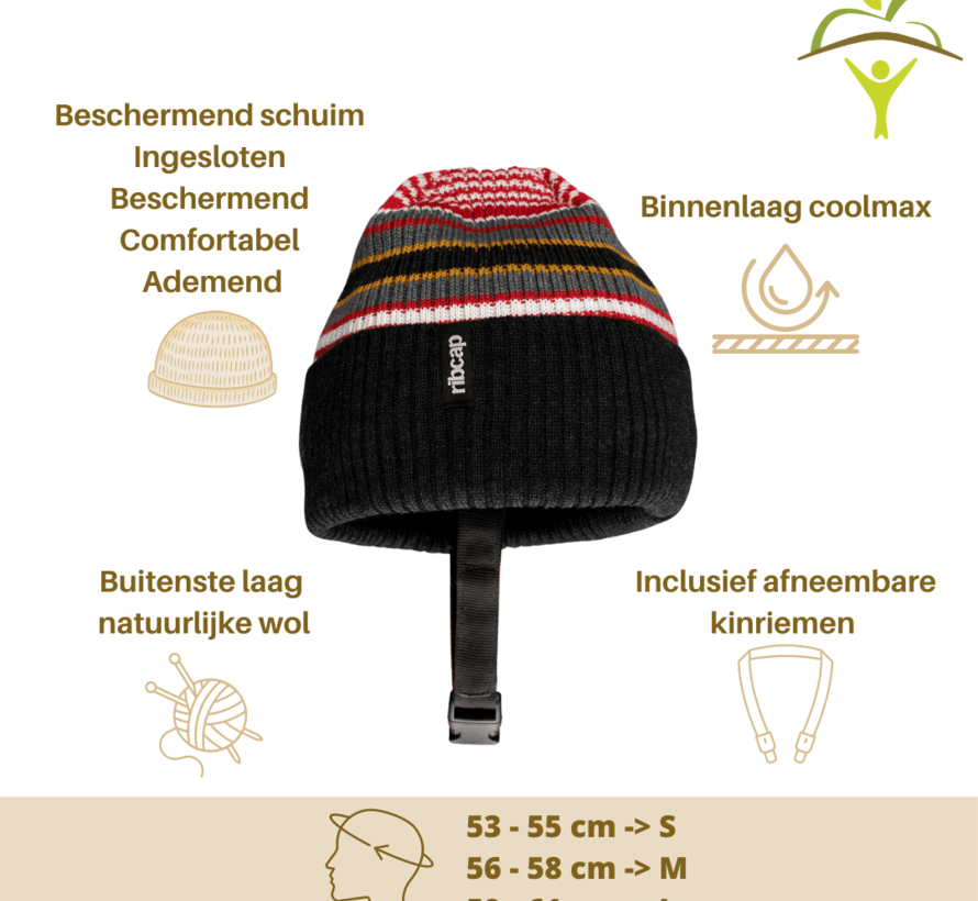 Ribcap - Iggy Brown/ Stripy