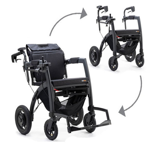 Rollz Motion Electric - Rollator en elektrische rolstoel combo