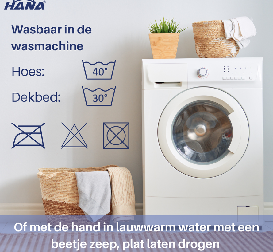 Verzwaard deken 140 x 200 cm + hoes