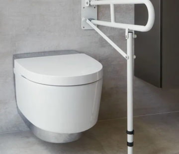 Opklapbare toiletbeugel met vloersteun