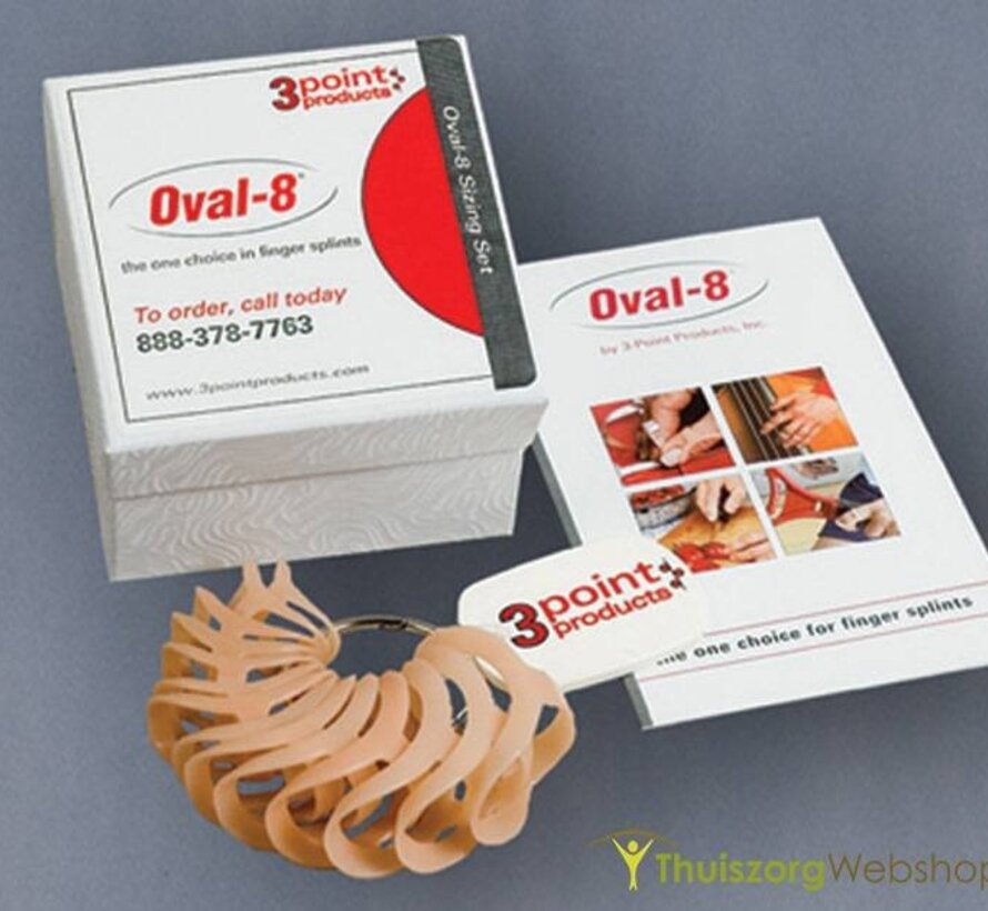 Vingerspalk Oval 8 splint - Setje van 3
