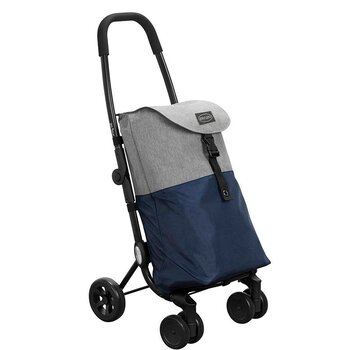 Go Four Boodschappentrolley  - Blauw / Zwart - 43.5 liter - by Playmarket
