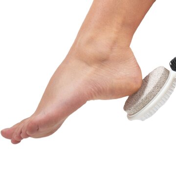 Puimsteen met borstel