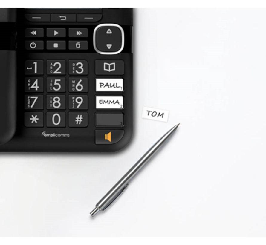 Combotelefoon 1 met hoorn en 1 draadloze