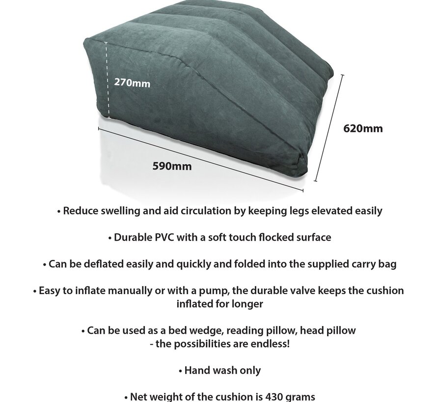Opblaasbaar beenwigkussen