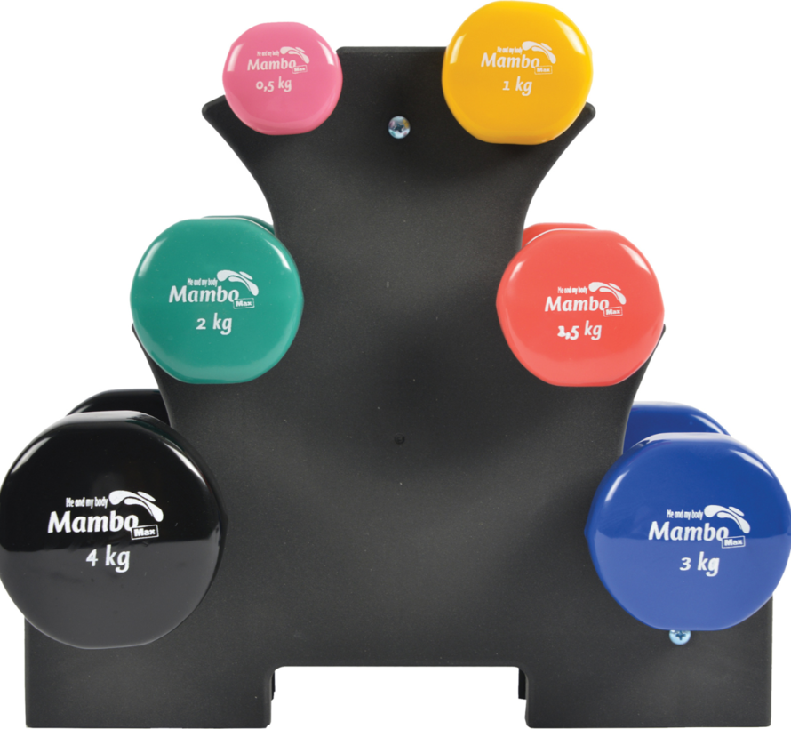 Halters neopreen gecoat 5,0 kg - grijs (per 2)