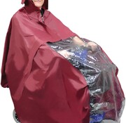 Volledige regenponcho voor scooter of rolstoel