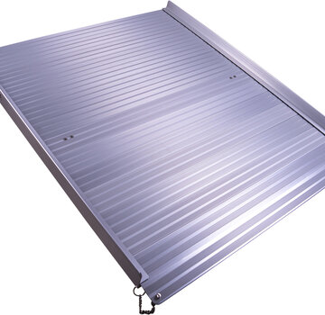 Oprolbare aluminium oprijplaat