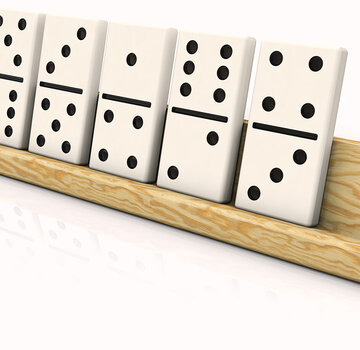 Domino houder - per 4