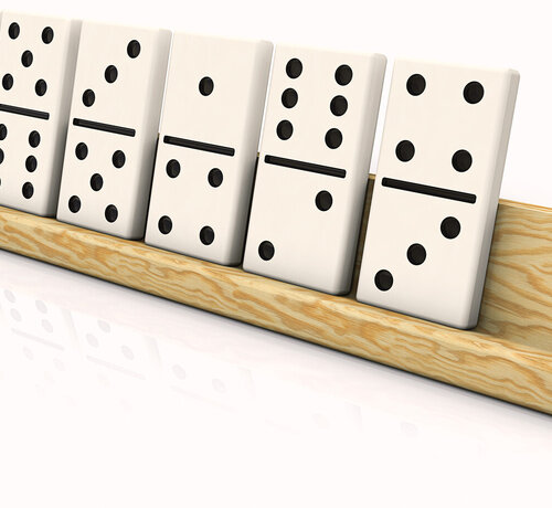 Domino houder - per 4
