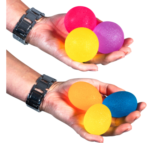 Stressballen voor handoefeningen, set van 3