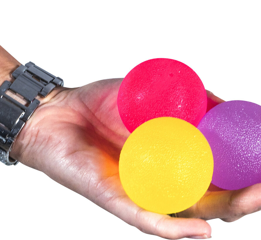 Stressballen voor handoefeningen, set van 3