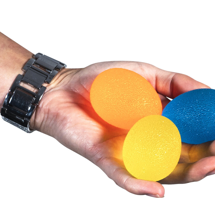Stressballen voor handoefeningen, set van 3