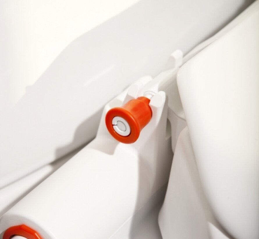 Hi-Loo toiletverhoger vast met armleuning