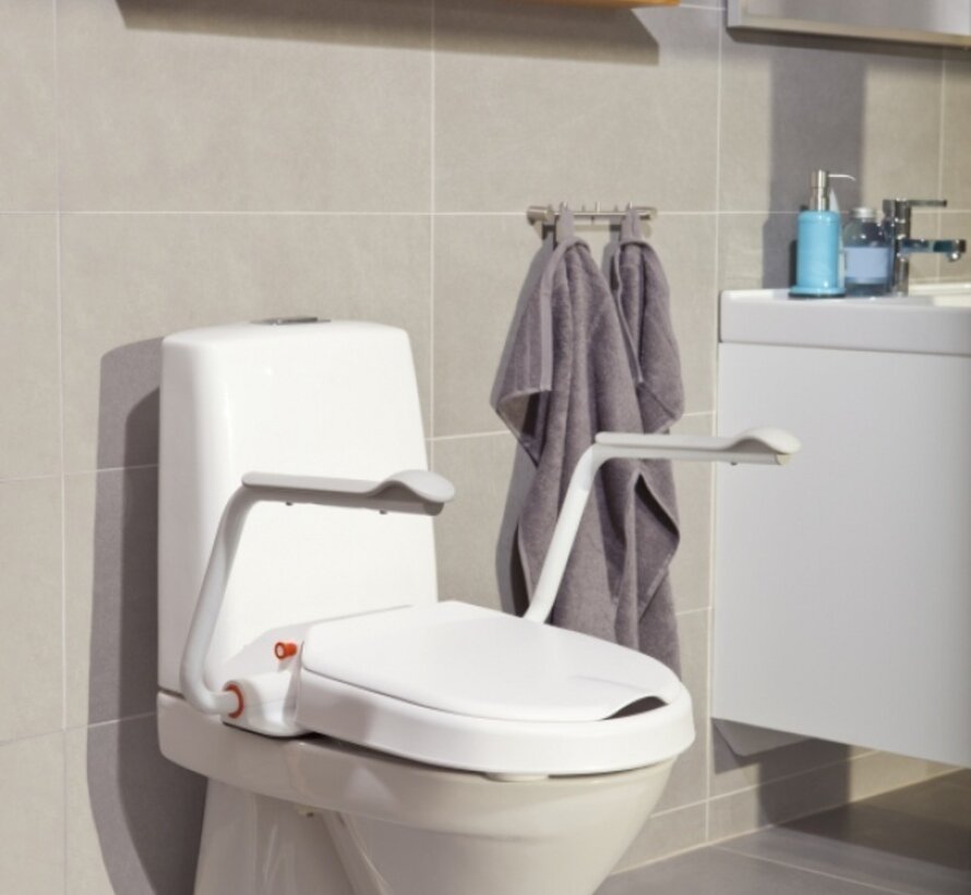 Hi-Loo toiletverhoger vast met armleuning