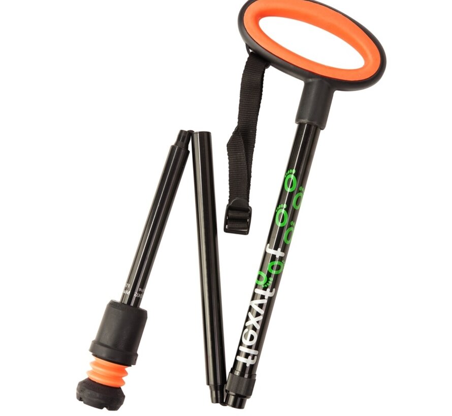 Wandelstok met ovalen handvat