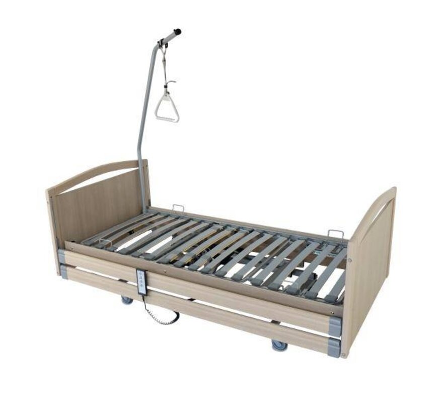 H-L BED CONFORT 2 +ZELFOP + 2 BEDSPONDEN HOUT