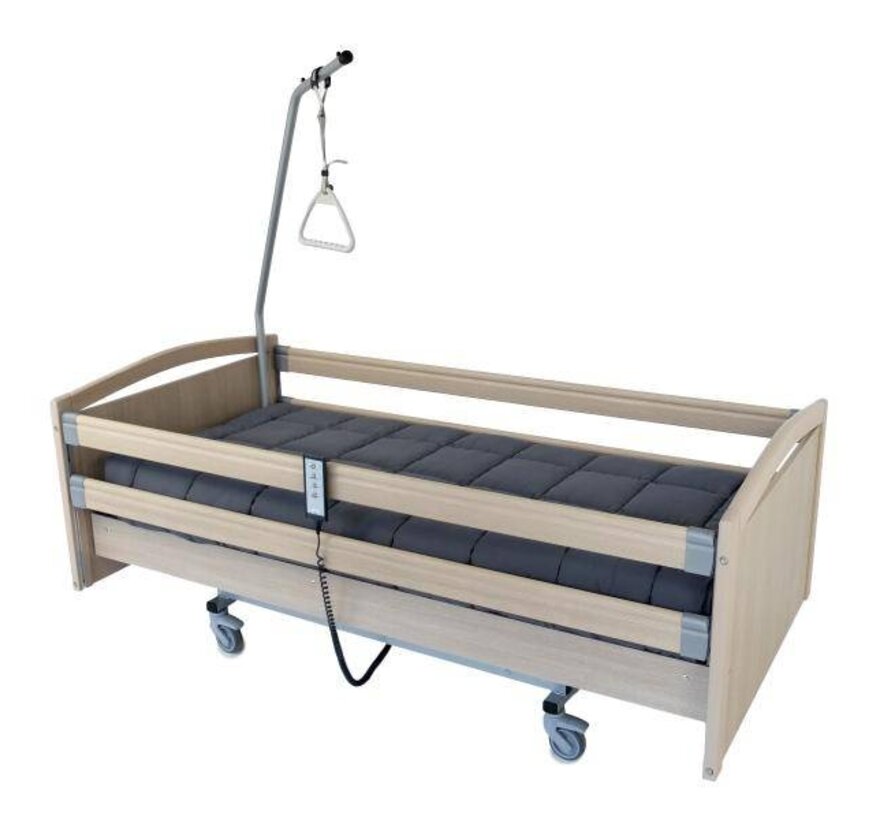 H-L BED CONFORT 2 +ZELFOP + 2 BEDSPONDEN HOUT