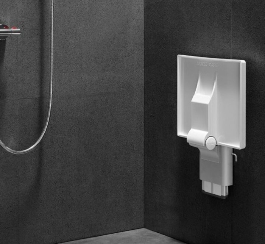 Design douchezit, hoogteverstelbaar, verchroomd