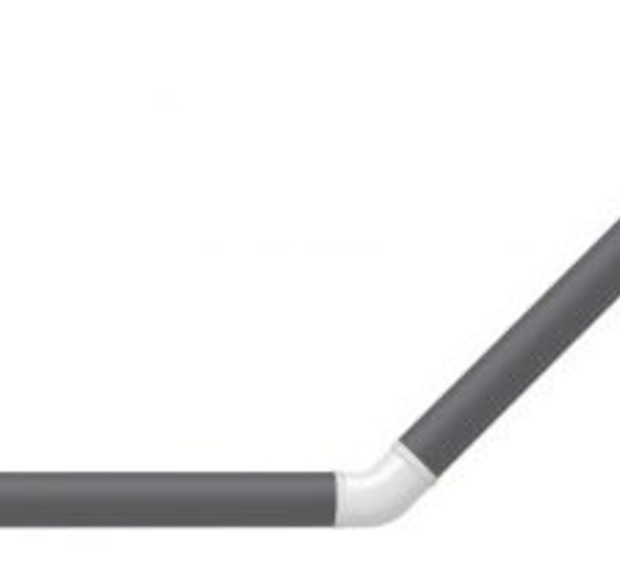 Geanodiseerd aluminium handgrepen 45°