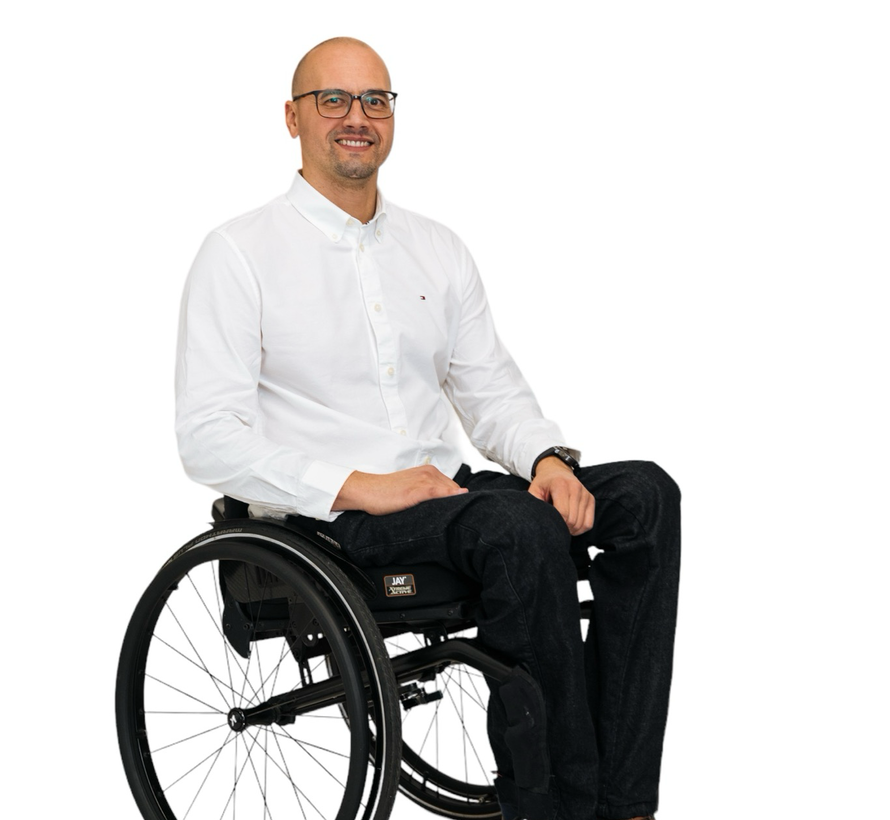 Thermo rolstoelbroek slim fit - donkere jeans