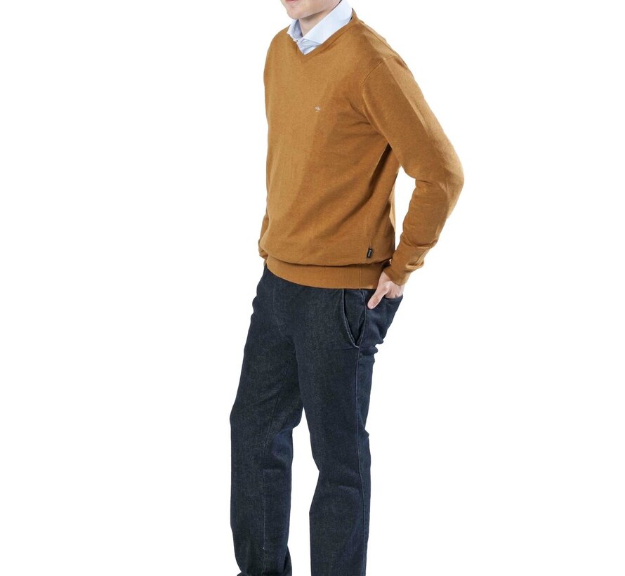 Broek met elastiek - zwart wol