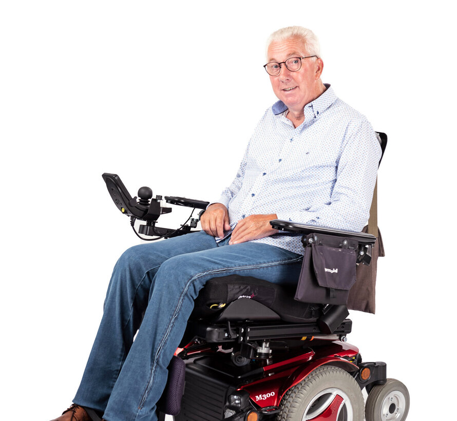 Rolstoelbroek met zijritsen - blauwe jeans